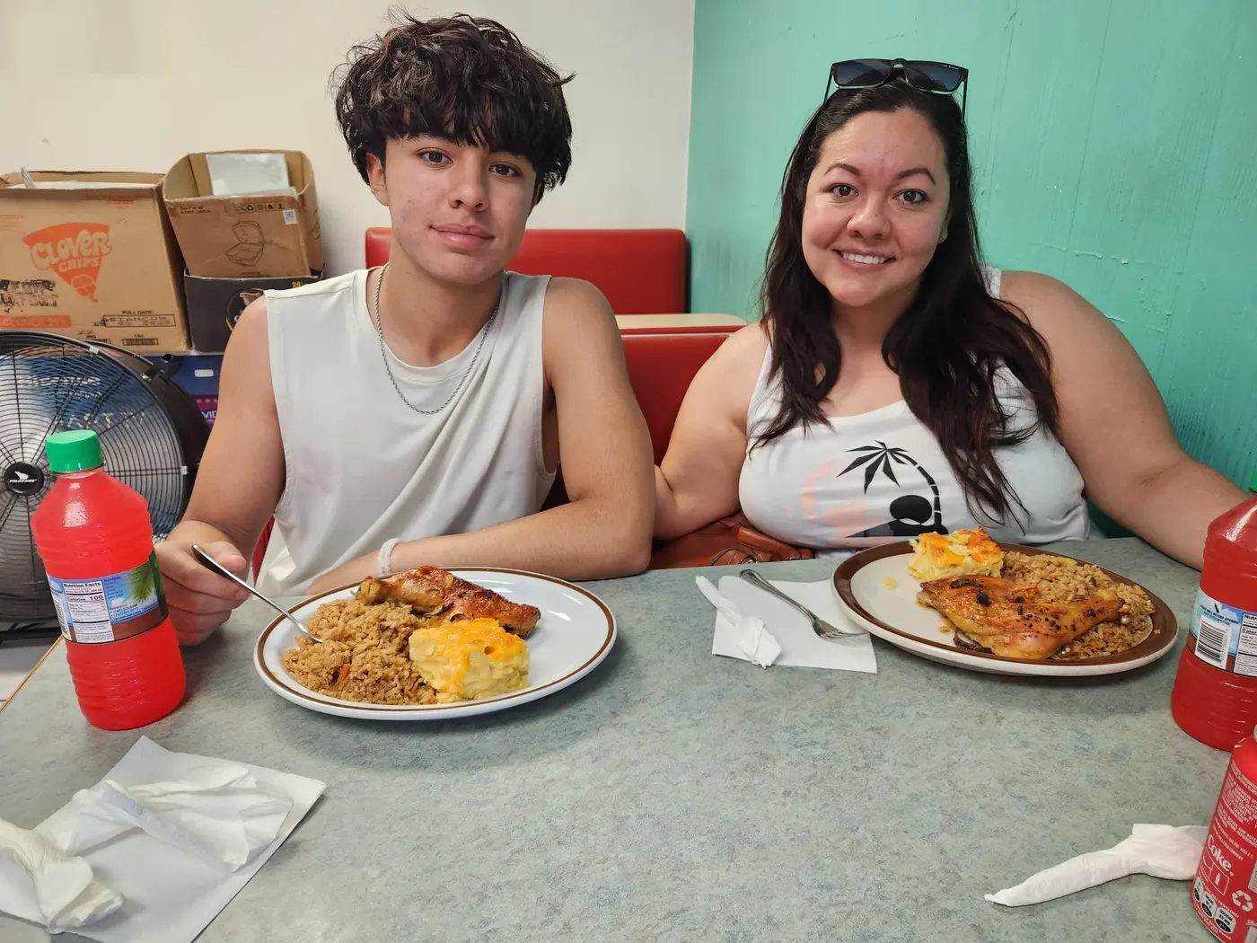Bahamian lunch at the end of the tour