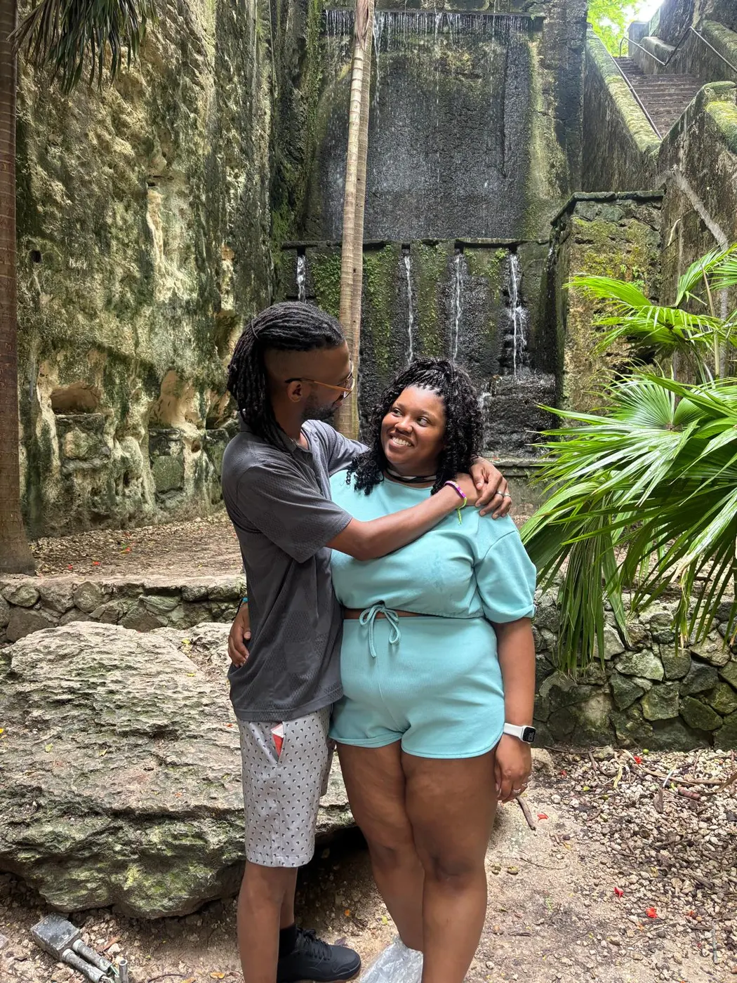 A couple at the caves